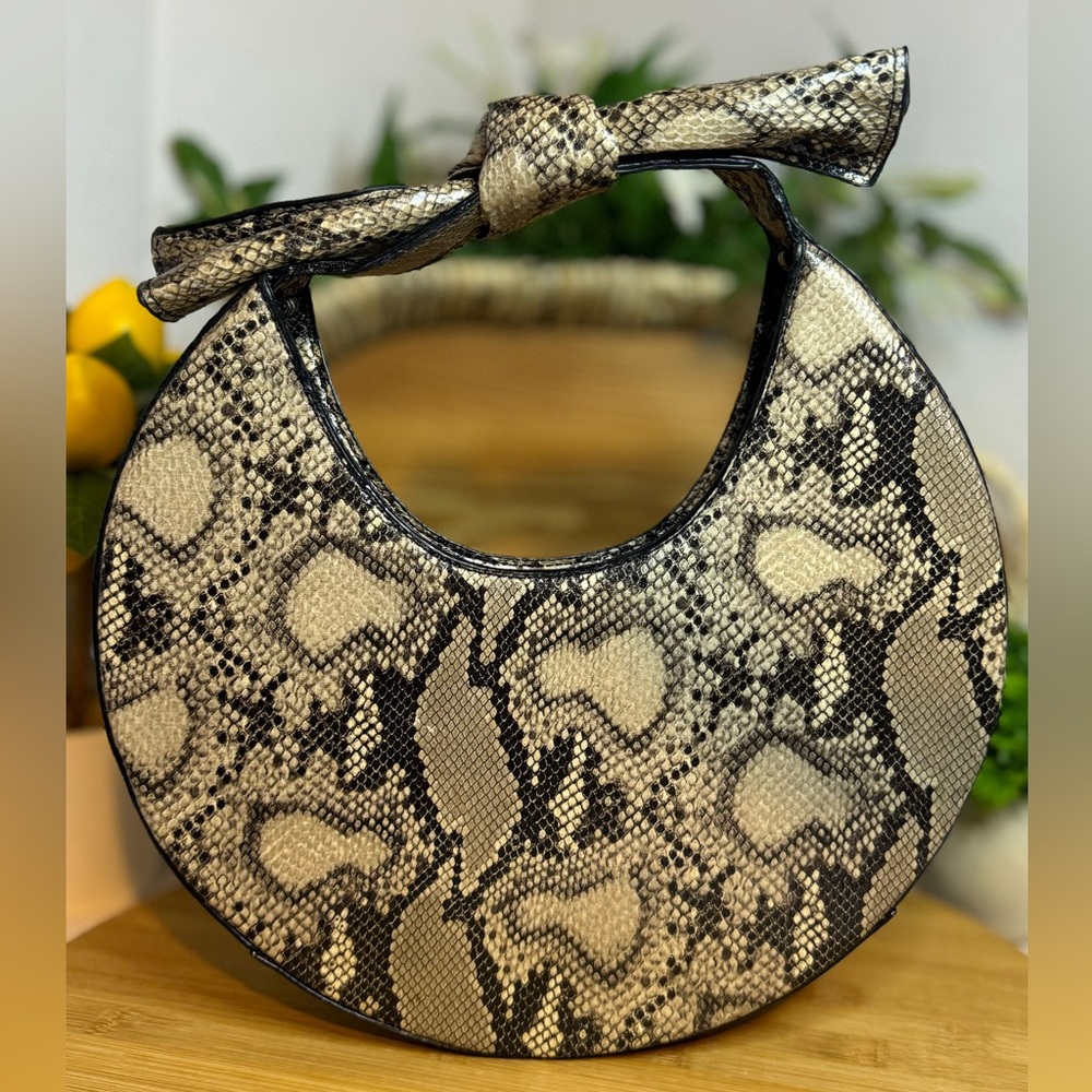 Street Level Designer Brand crescent moon shoulder hand bag EUC